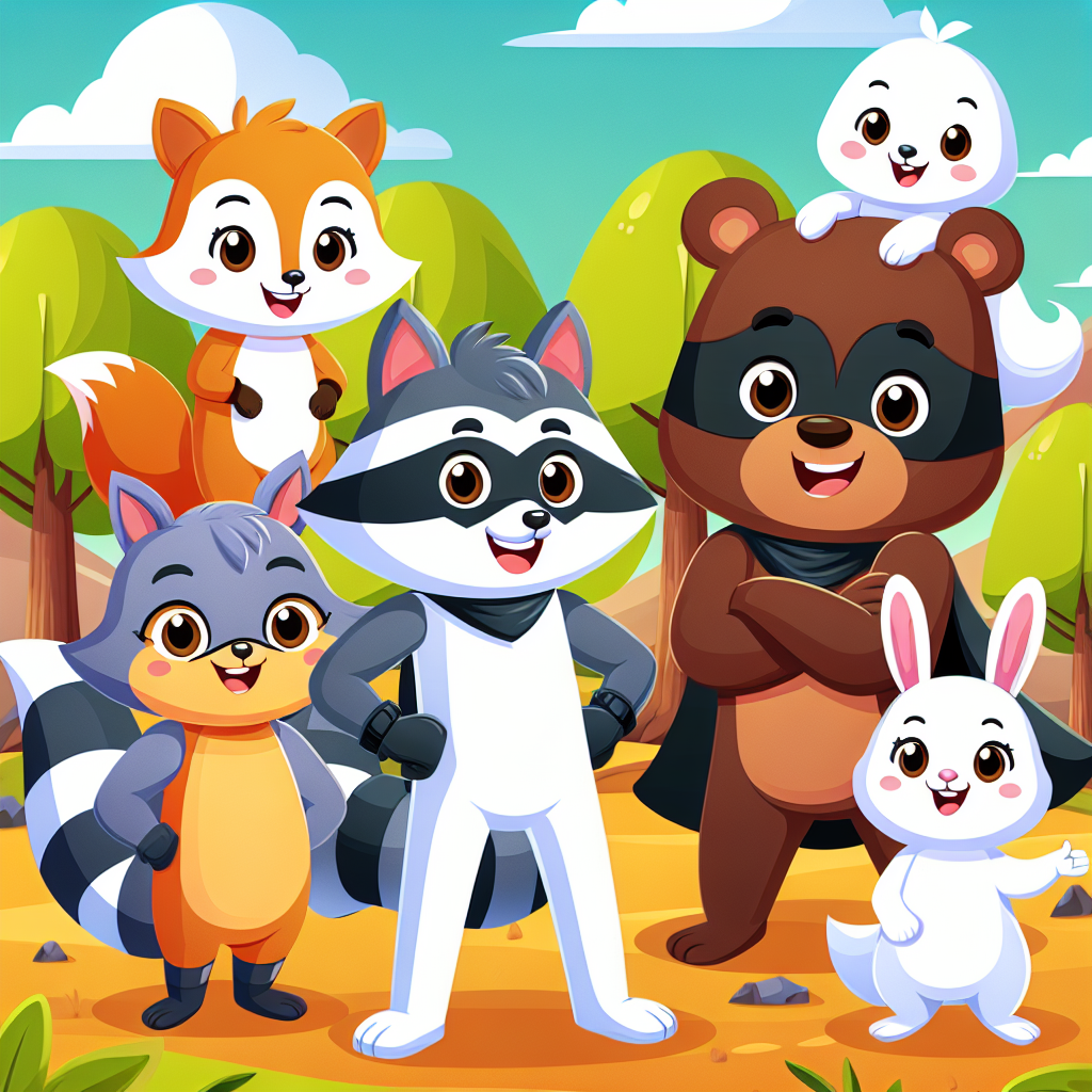 Friendly Animal Heroes Paint By Diamond