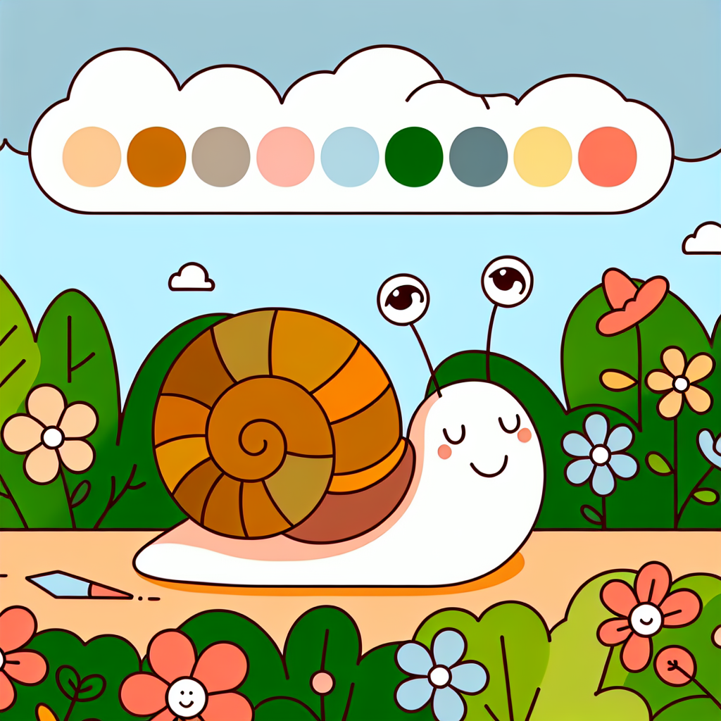 Snail’s Peaceful Journey Painting Diamond Kit