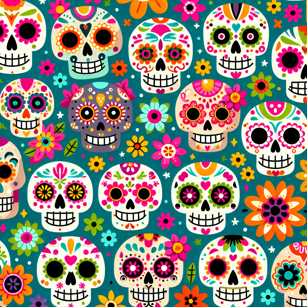 Sweet Sugar Skulls Diamonded Painting Kits