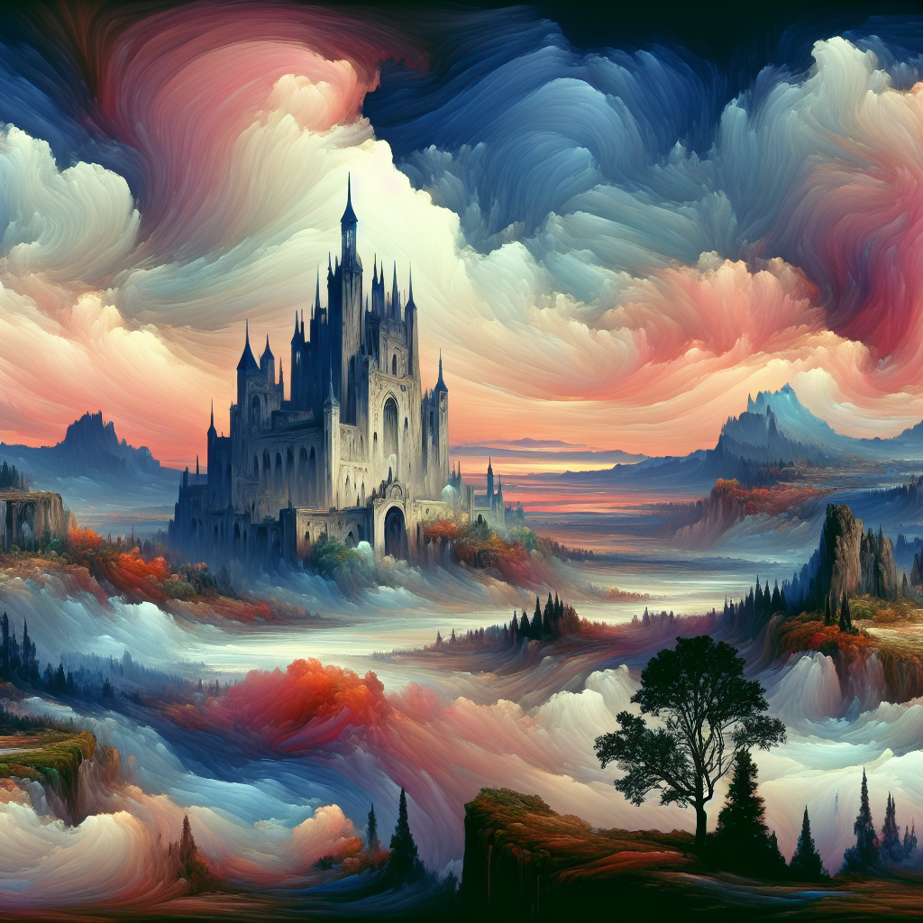 Dreamy Castle Mist Paint By Diamond