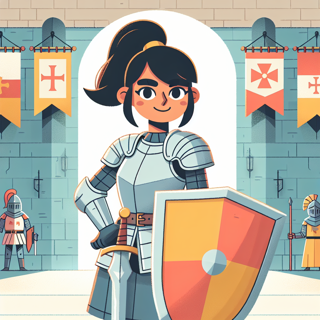 Courageous Knight's Castle Quest Paint By Color