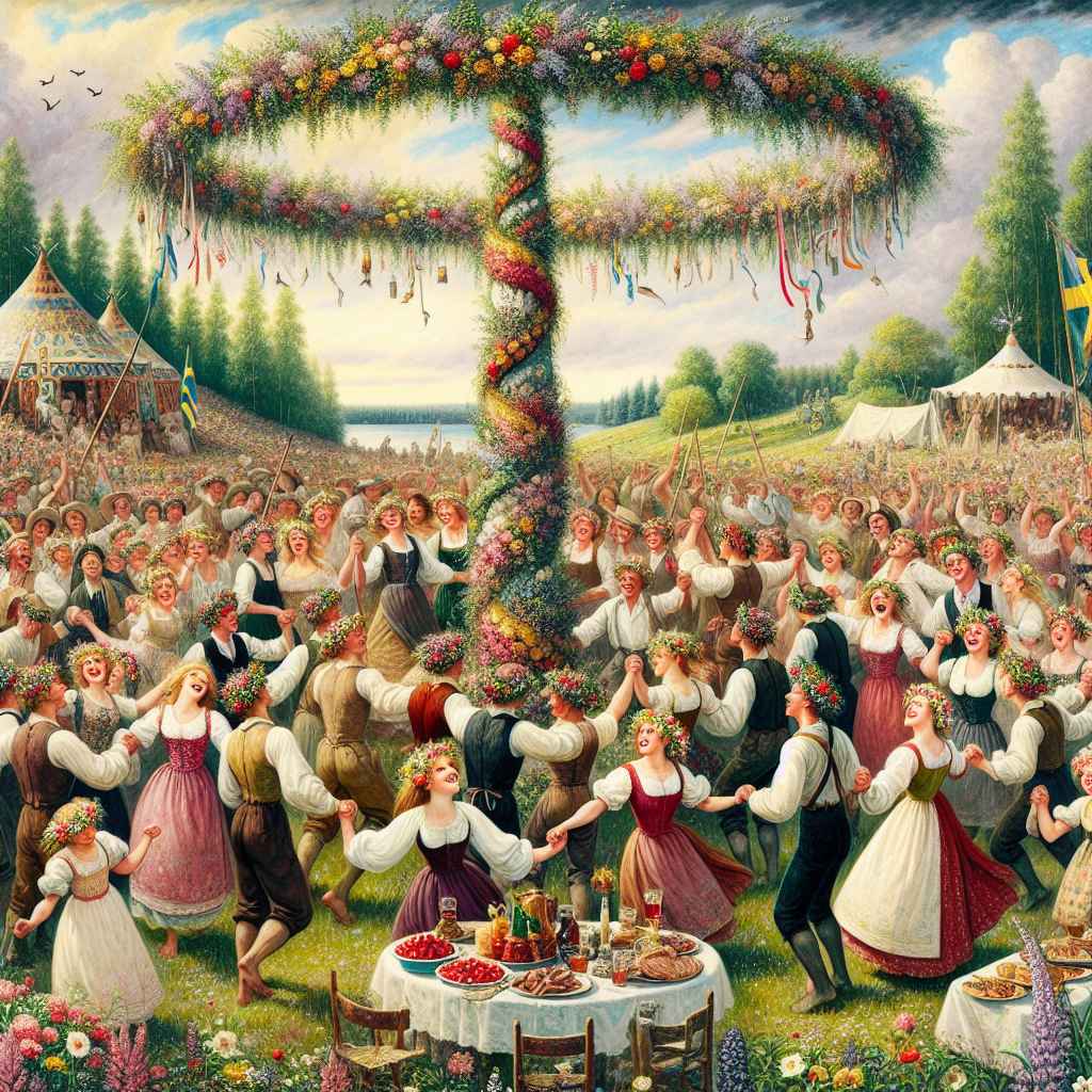 Midsummer Night - Sweden Paint By Color