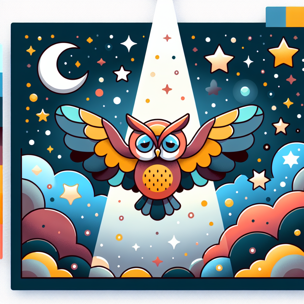 Wise Owl's Evening Flight Paint By Diamonds Art