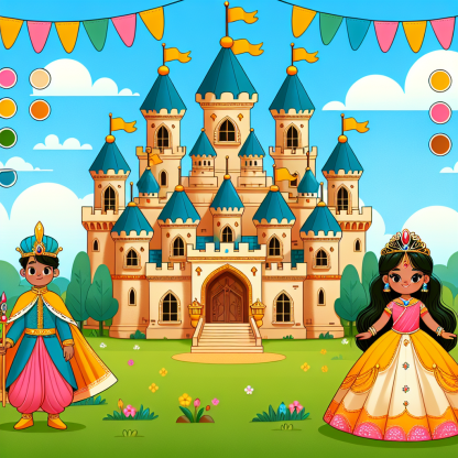 Princess Castle Ball Paint By Diamonds