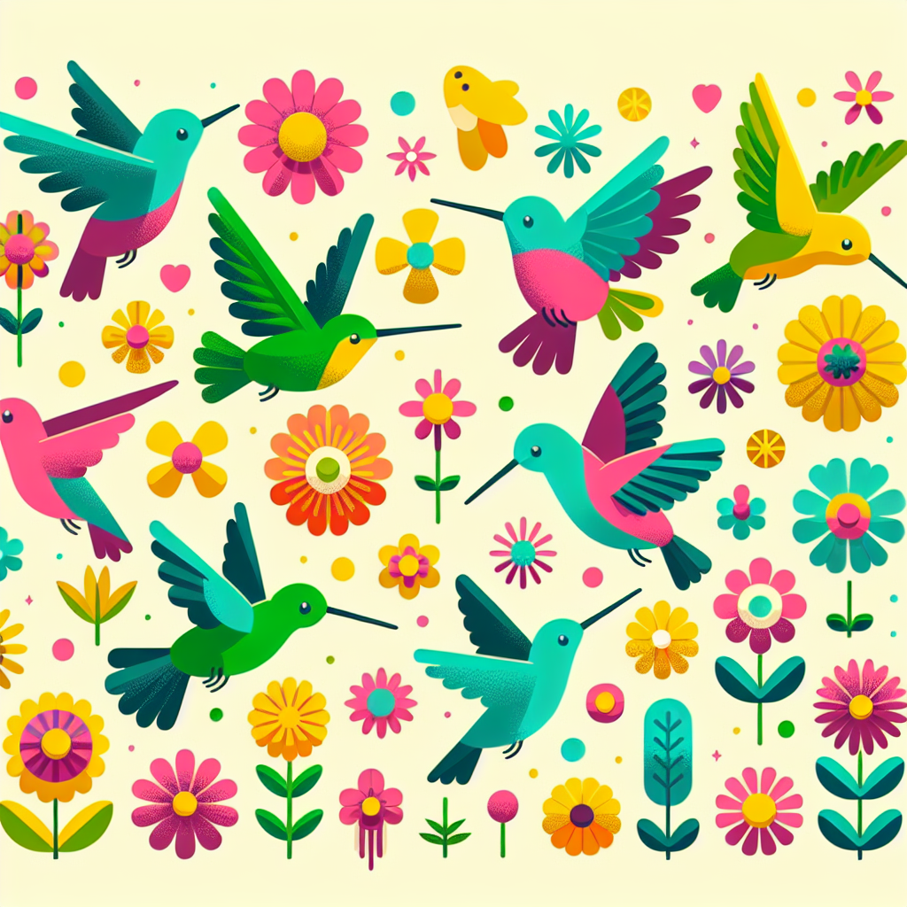 Happy Hummingbird Haven Painting By Diamonds Kit