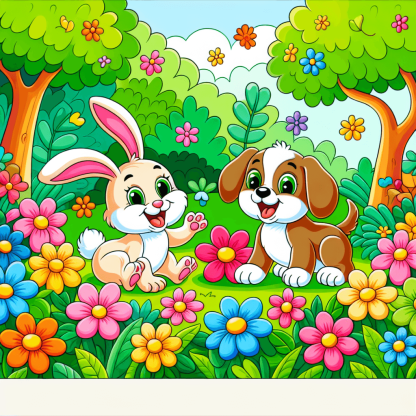 Garden Of Friends Paint By Color