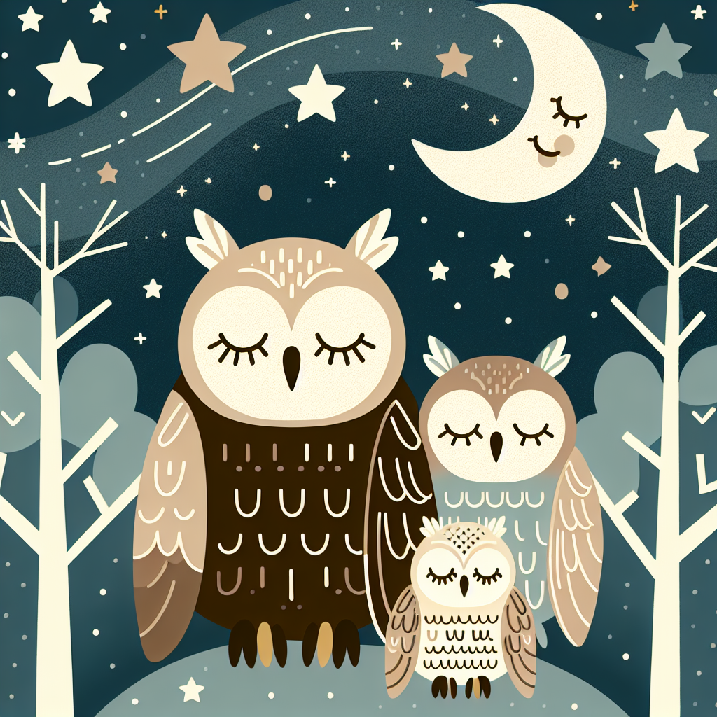 Starry Night With Wise Owls Paint By Diamond