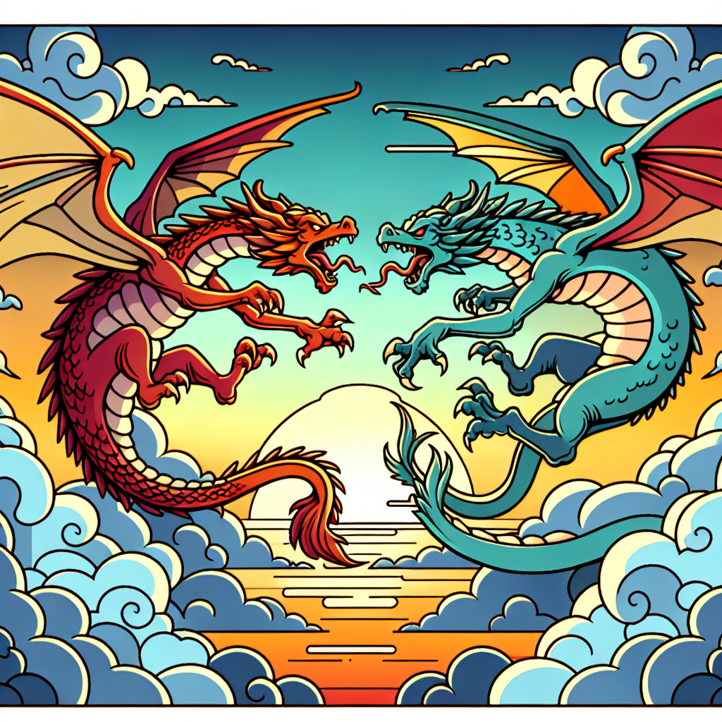 Epic Dragon Battle Painting Diamond Kit