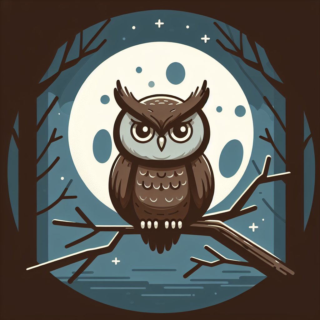 Wise Old Owl's Night Paint By Diamond