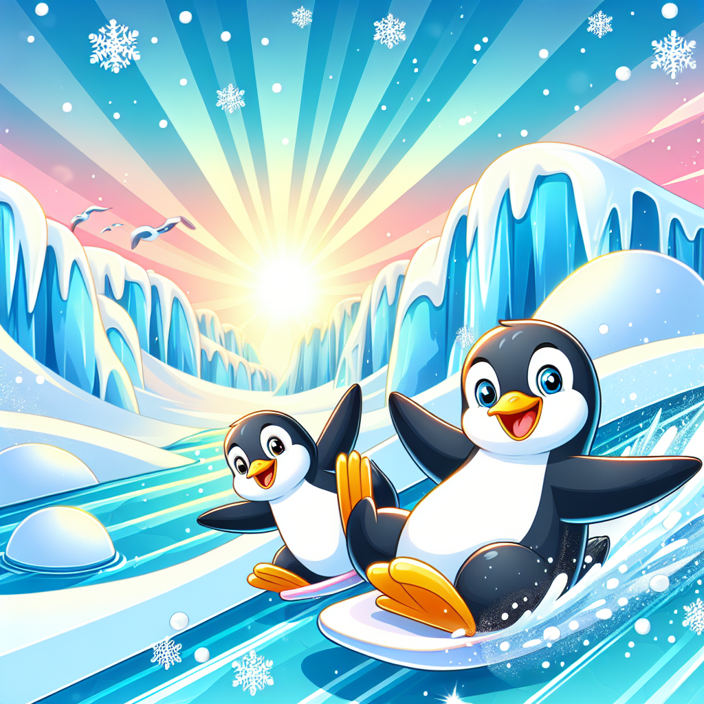 Giggle With The Penguins Diamonded Painting Kits