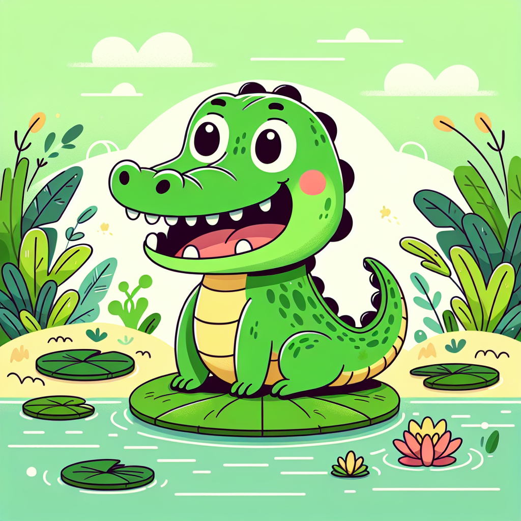 Jolly Crocodile Paint By Diamonds