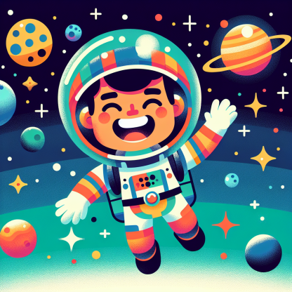 Curious Astronaut Paint By Diamonds Art