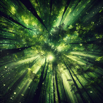 Forest Canopy Paint By Color