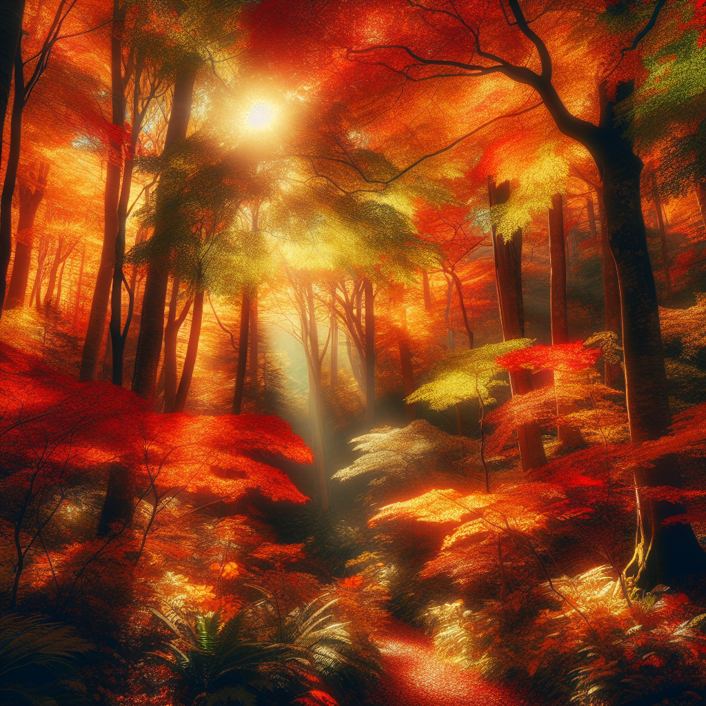 Dynamic Autumn Forest DIY Paint By Diamonds
