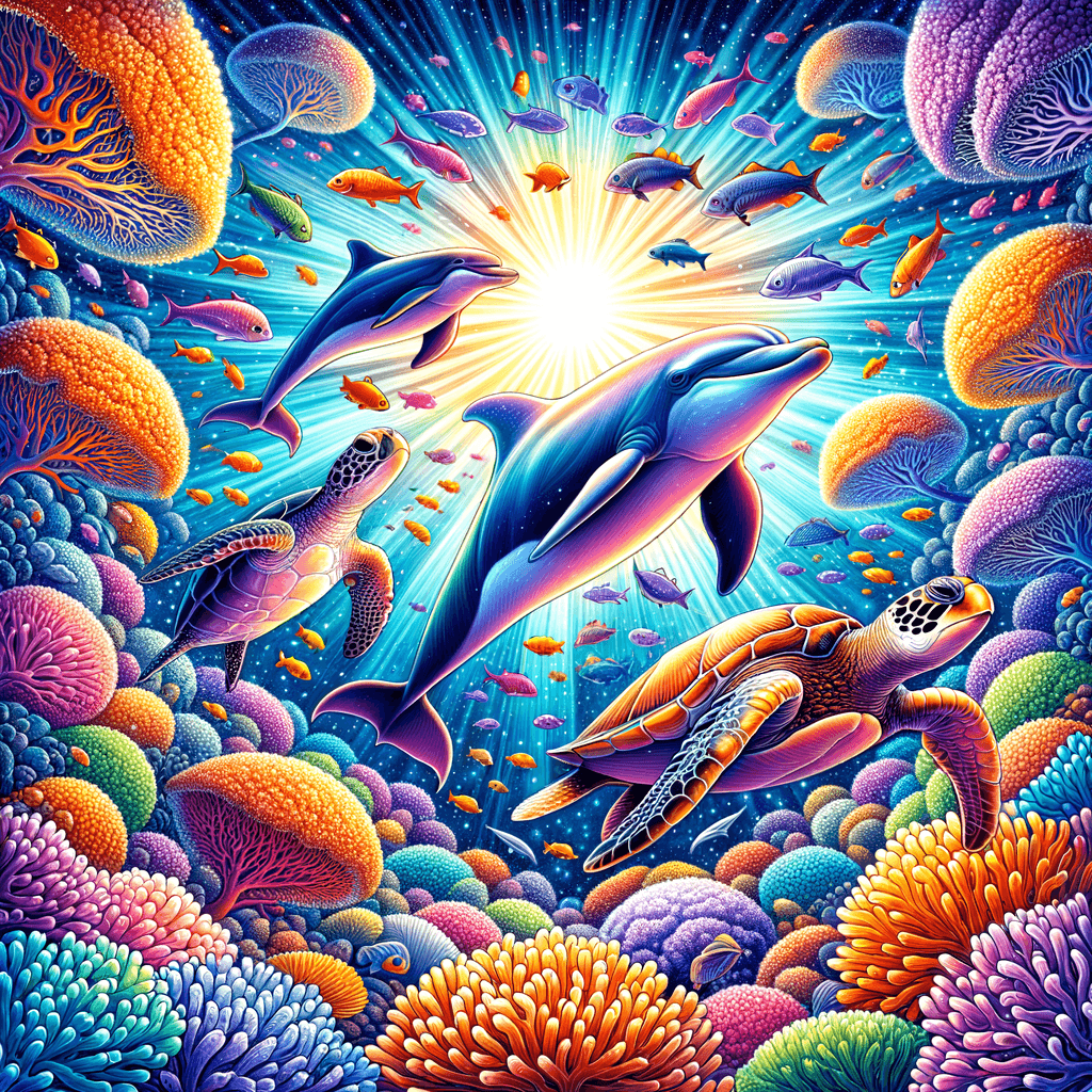 Magical Sea Creatures Painting Diamond Kit