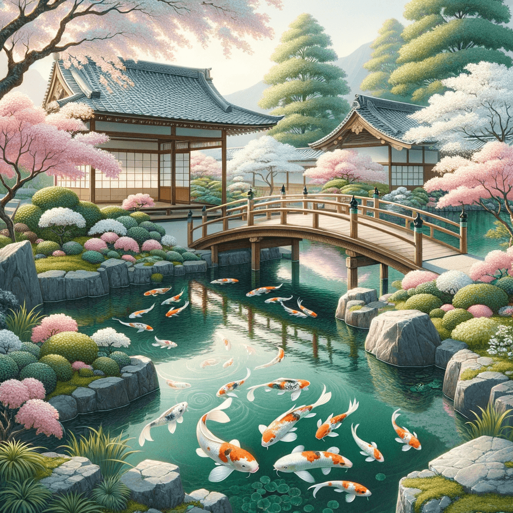 Quiet Japanese Garden Paint By Color