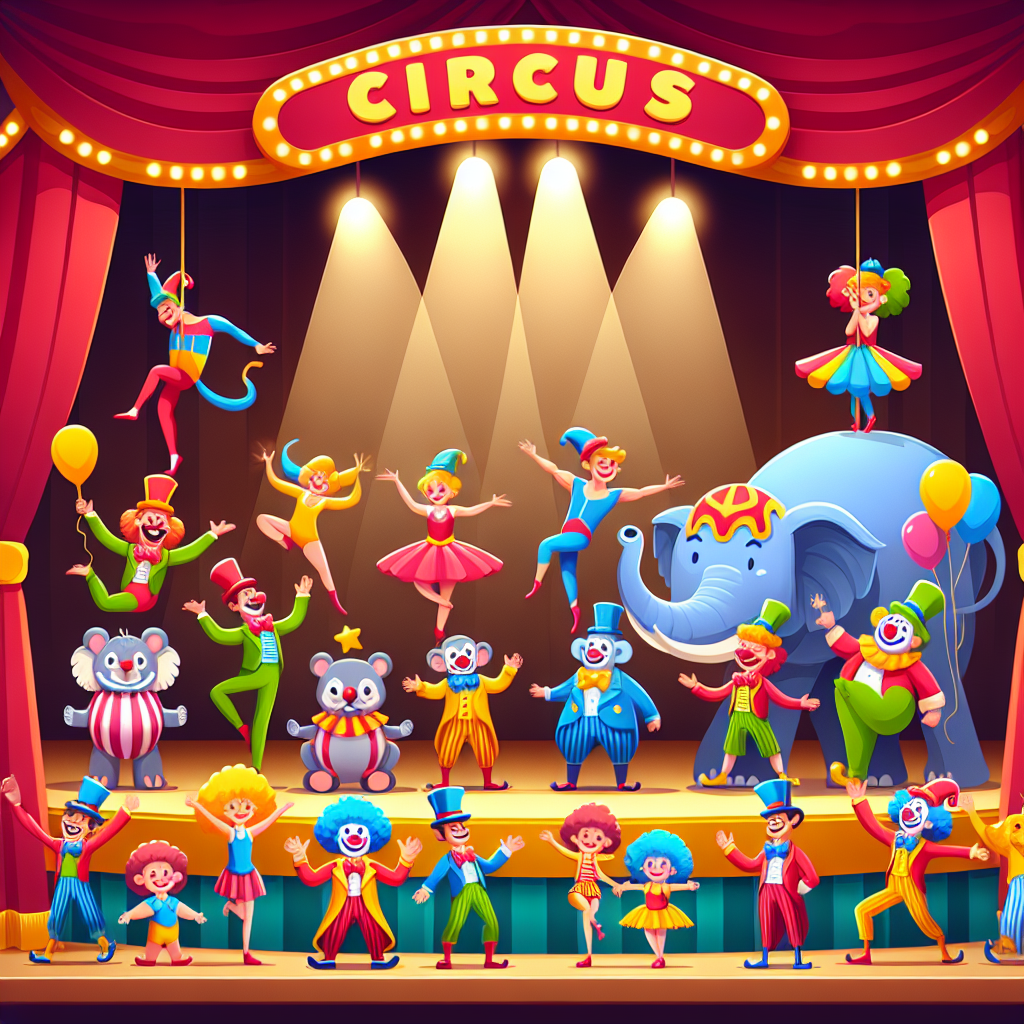 Circus Performer's Stage Painting Diamond Kit