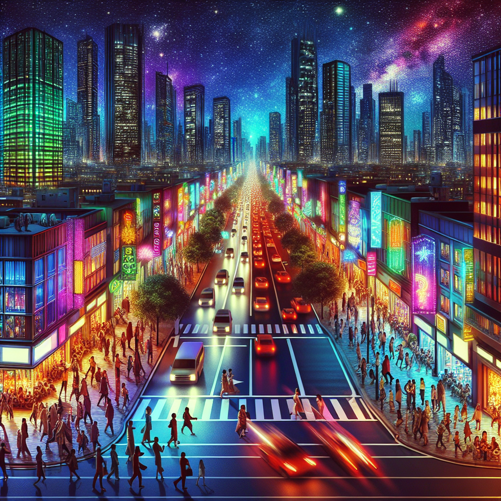 Cinematic City Nights Paint By Diamond