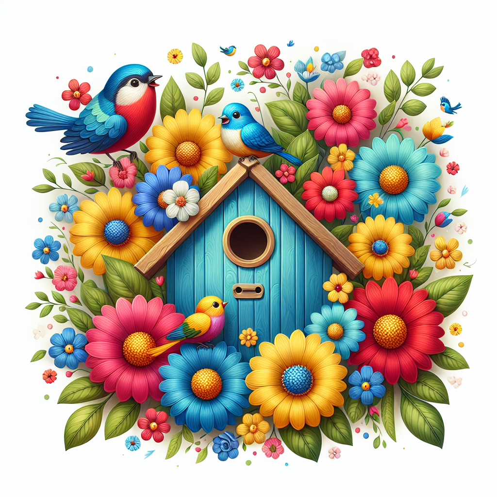 Delightful Birdhouse Paint By Diamond