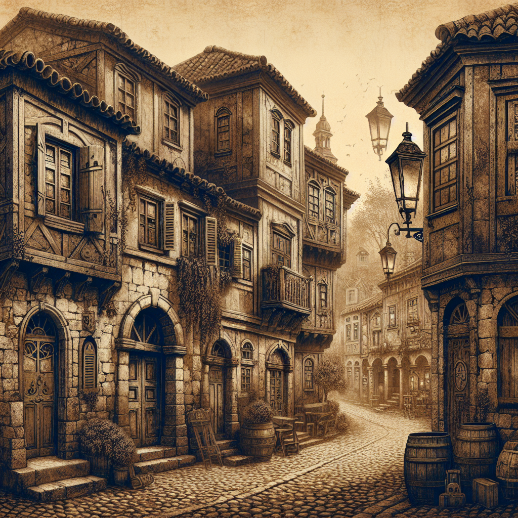 Old Town Memories Painting By Diamonds Kit