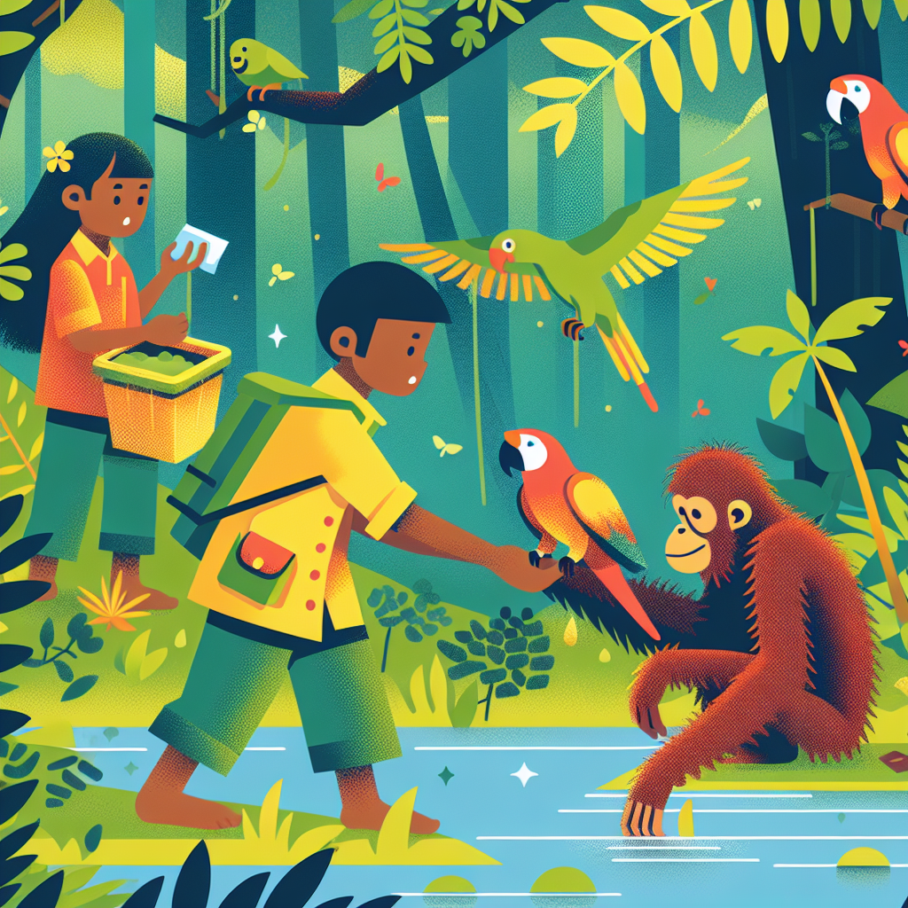 Jungle Animal Rescue Painting By Diamonds Kit