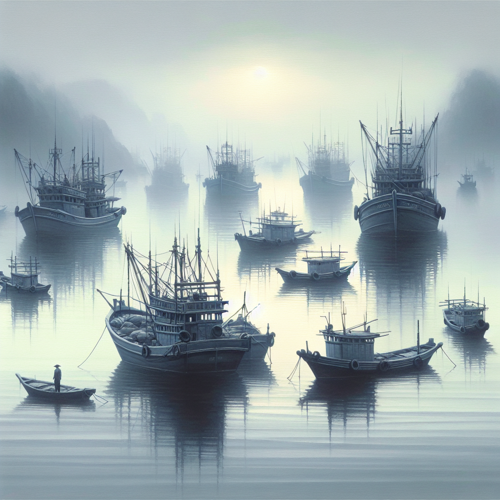 Misty Morning Harbor DIY Paint By Diamonds