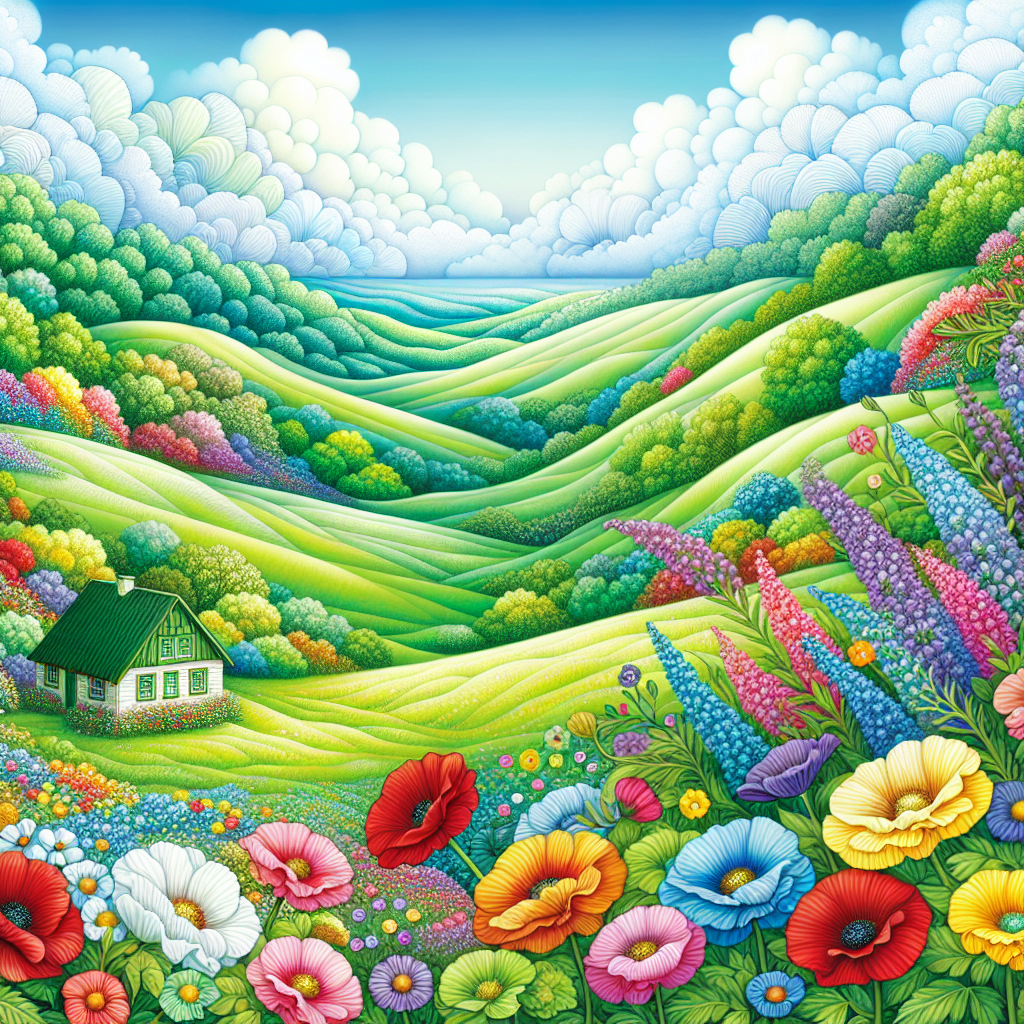 Charming Fairytale Landscape Diamond Painting