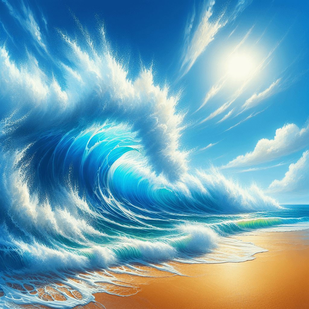 Refreshing Ocean Waves Diamonded Painting Kits
