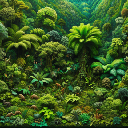 Tropical Rainforest Harmony Paint By Diamond