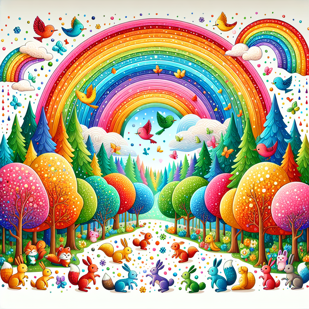 Rainbow Forest Adventure DIY Paint By Diamonds