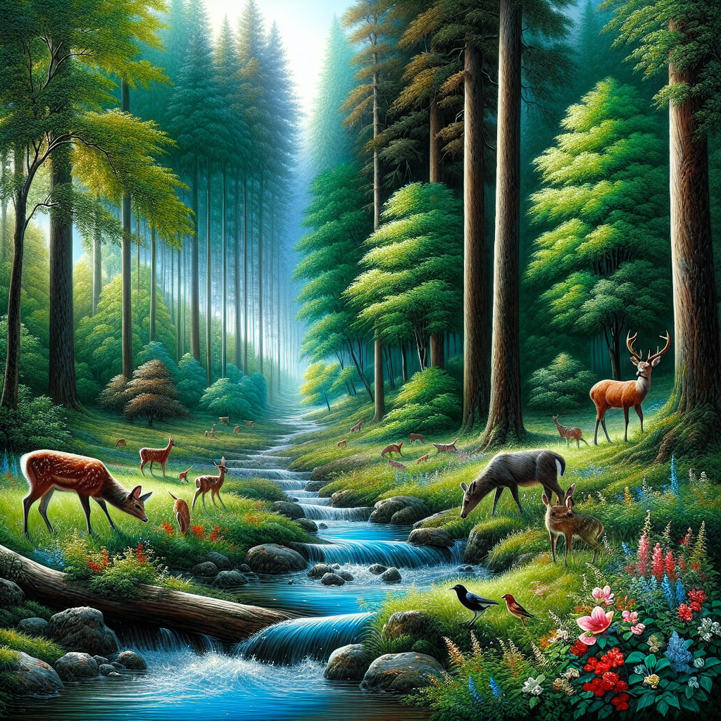 Majestic Forest Sanctuary Diamond Painting