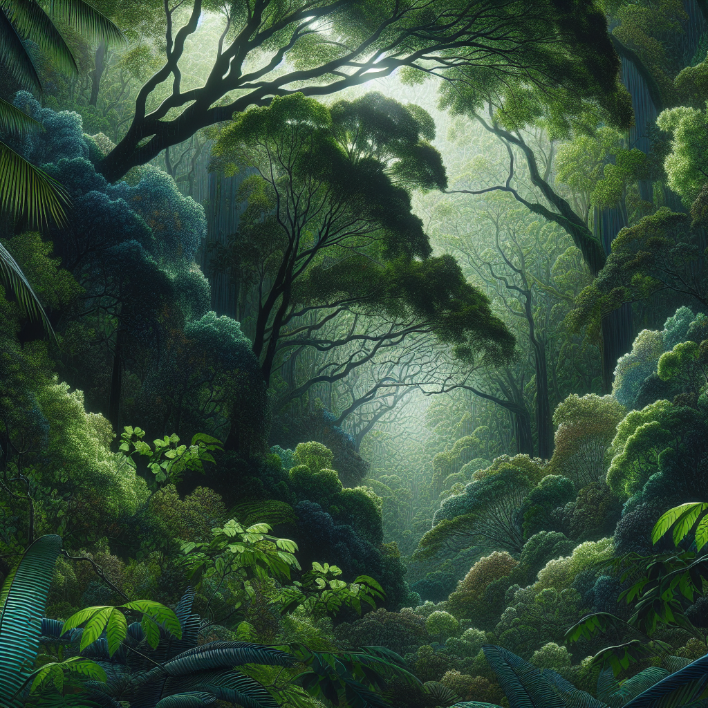Rainforest Canopy Retreat Diamond Painting