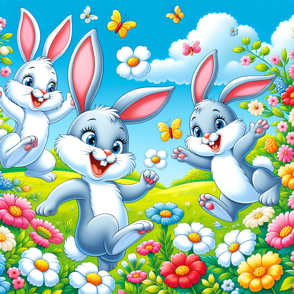 Bouncy Bunny Family Paint By Diamonds Art