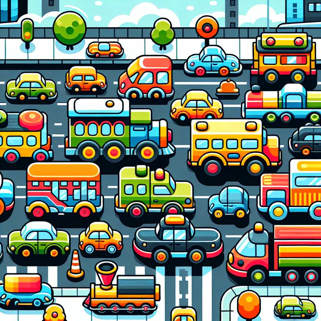 Transportation Parade Diamond Painting