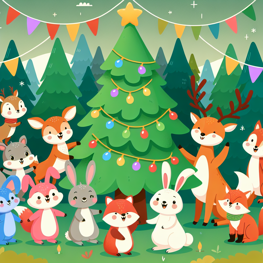 Festive Forest Celebration Painting By Diamonds Kit