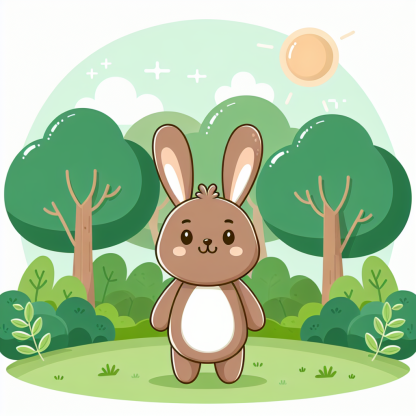 Nature's Little Guardian Rabbit Paint By Diamond