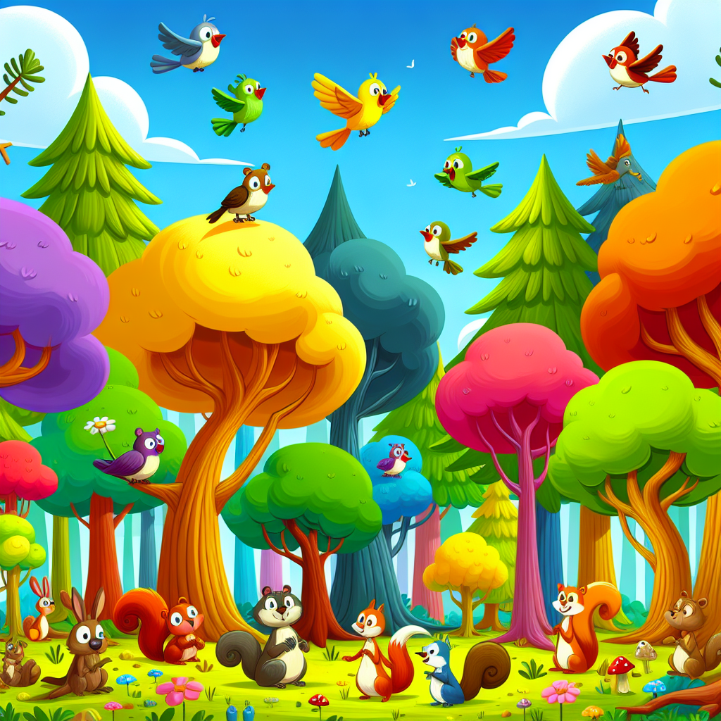 Funky Forest Painting Diamond Kit