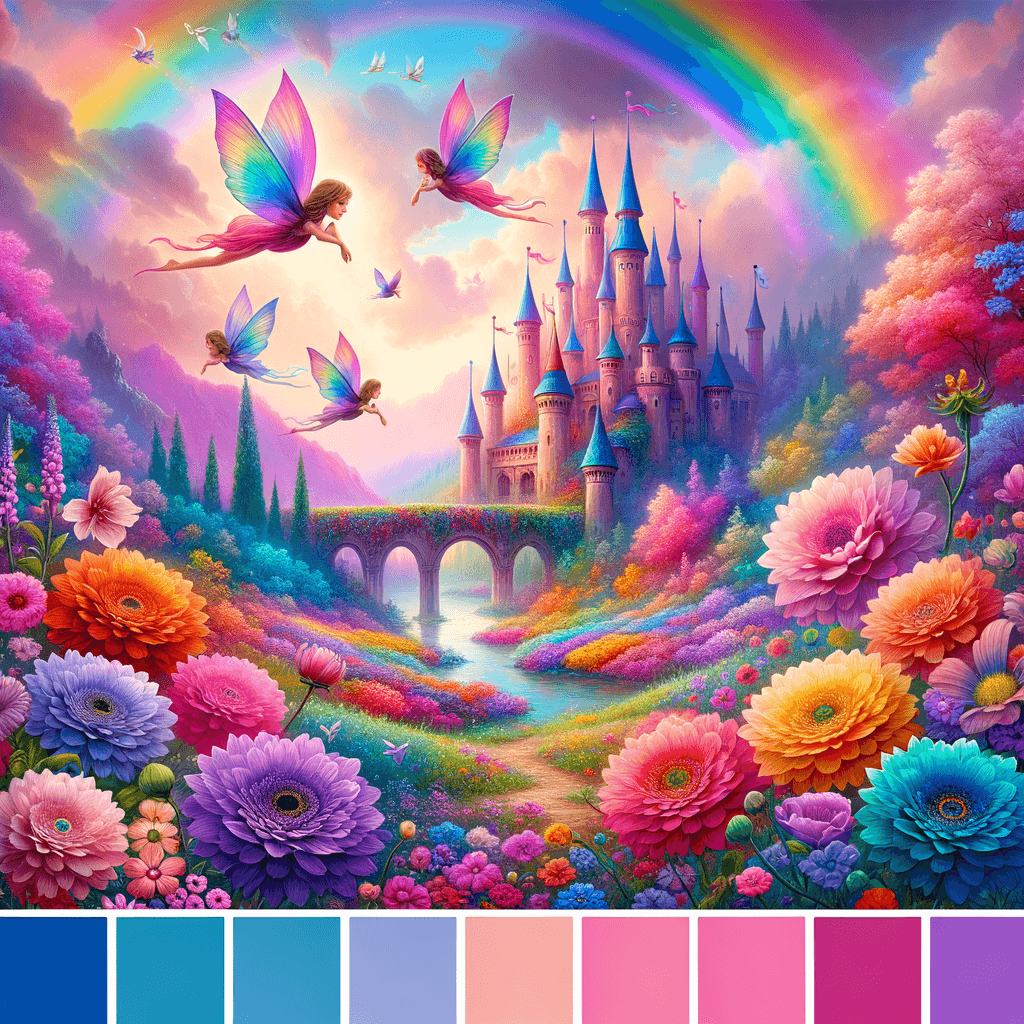 Magical Fairy Castle Paint By Diamonds Art