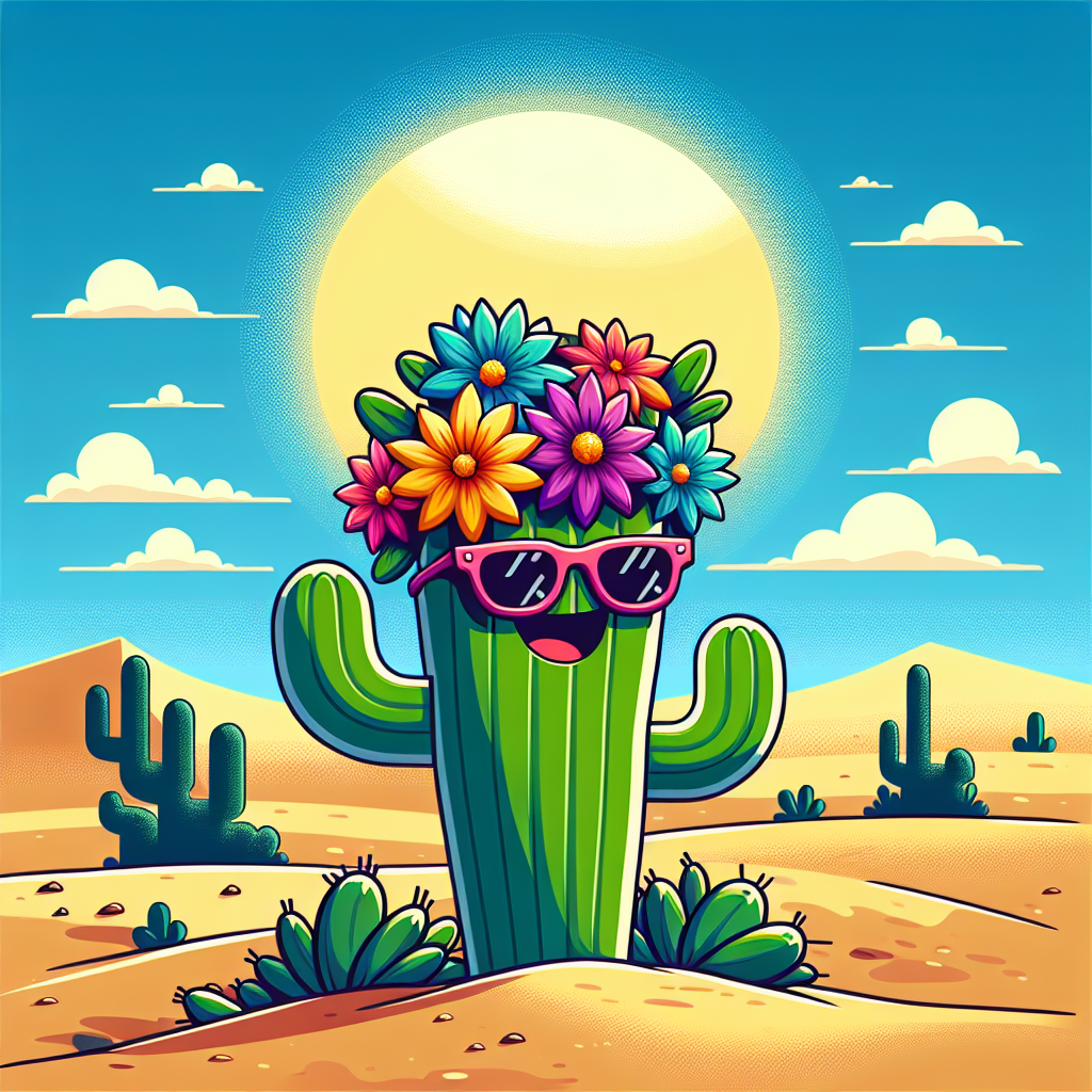 Sunny Day Cactus Painting By Diamonds Kit