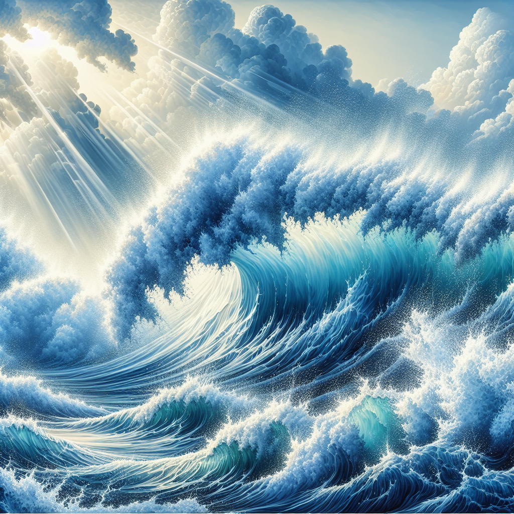 Ocean Wave Splash Paint By Diamonds Art
