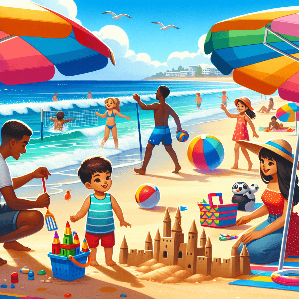 Joyful Summer Beach Day Painting By Diamonds Kit