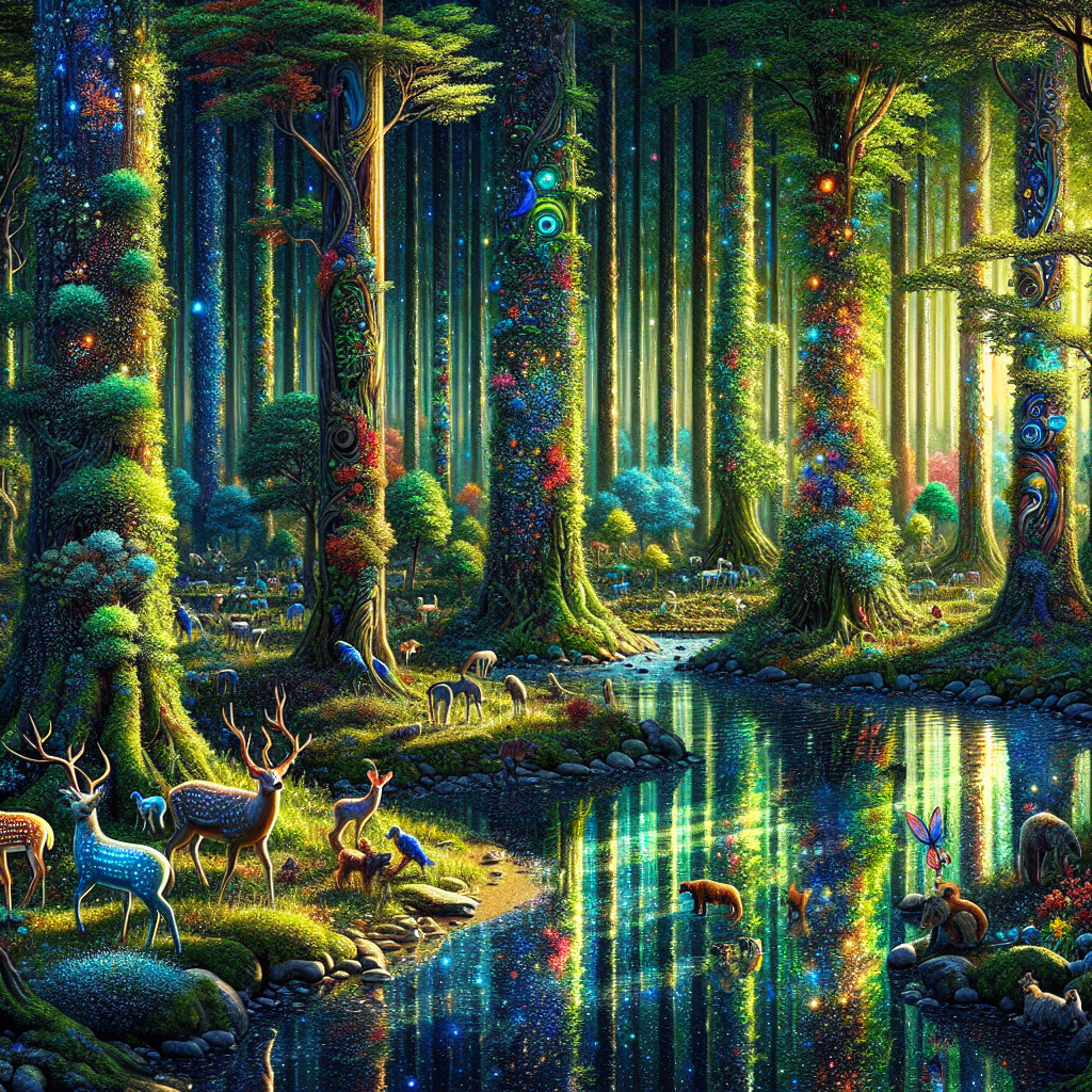 Serenade Of The Enchanted Forest Painting By Diamonds Kit