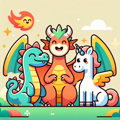 Mythical Creatures Gathering Paint By Color