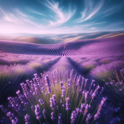 Serene Lavender Fields Diamond Painting