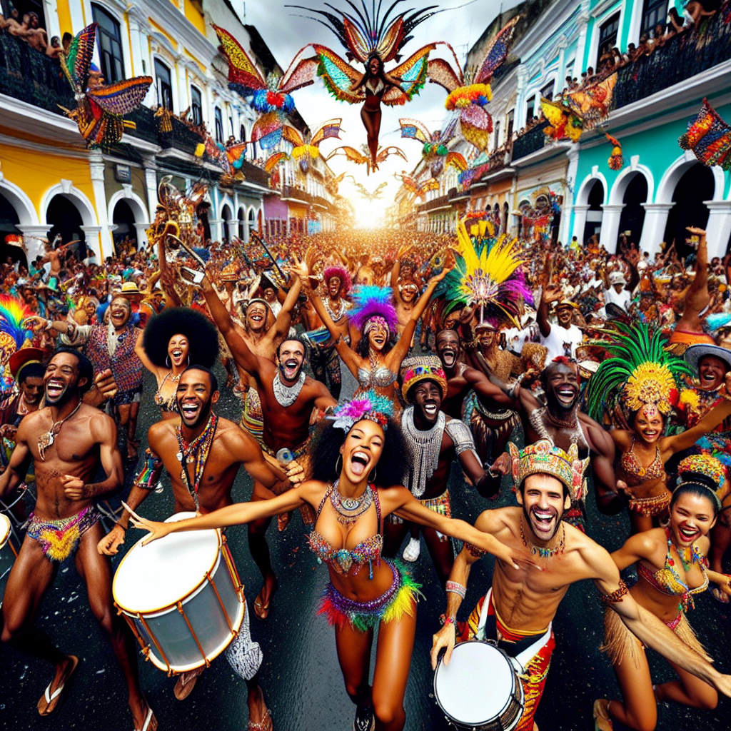 Karnaval De Salvador - Brazil Paint By Diamonds Art