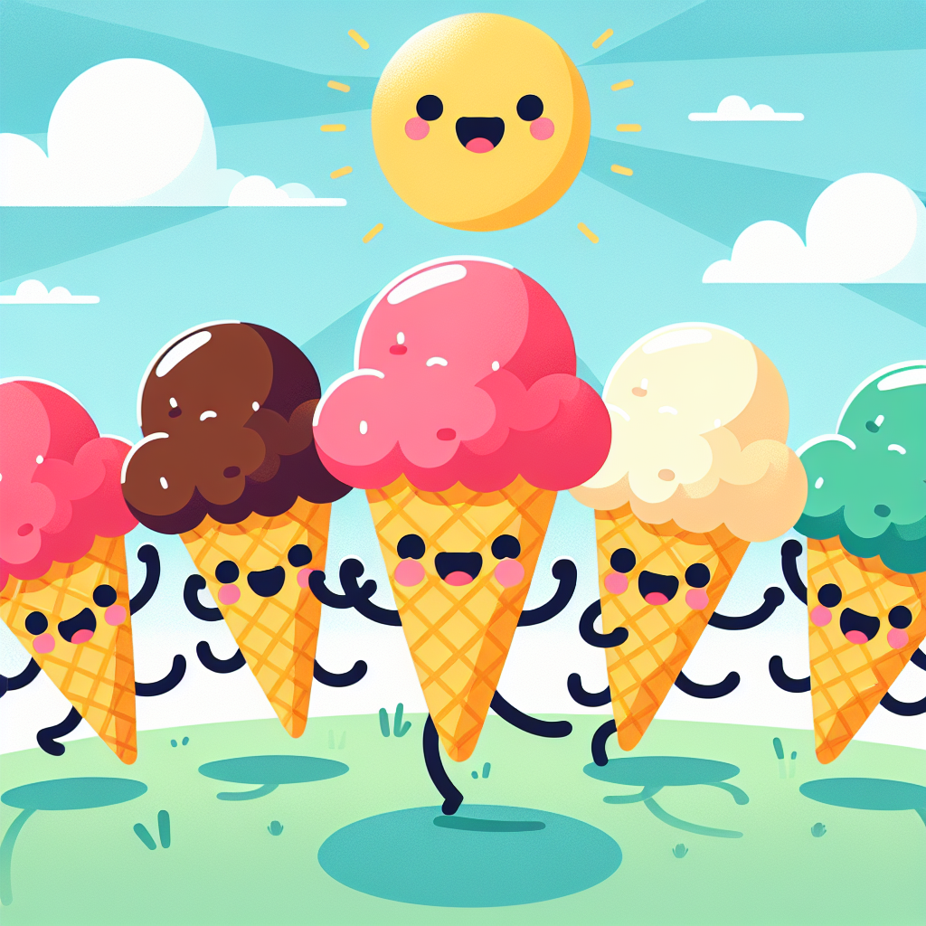 Dancing Ice Cream Paint By Diamonds Art