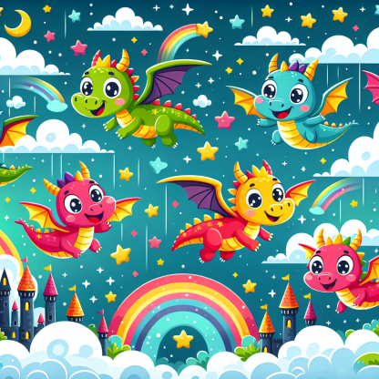 Dazzling Dragon Tales Paint By Diamond