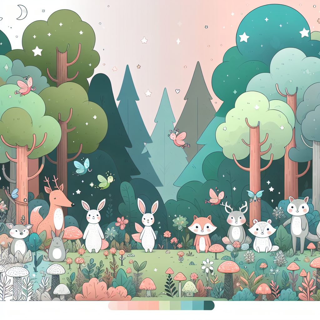 Magic Forest And Fairy Friends Painting By Diamonds Kit