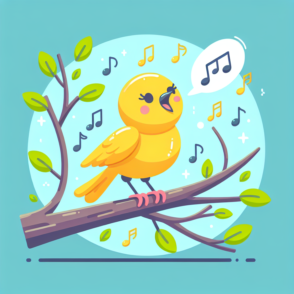 Chirpy Canary Melody Paint By Color