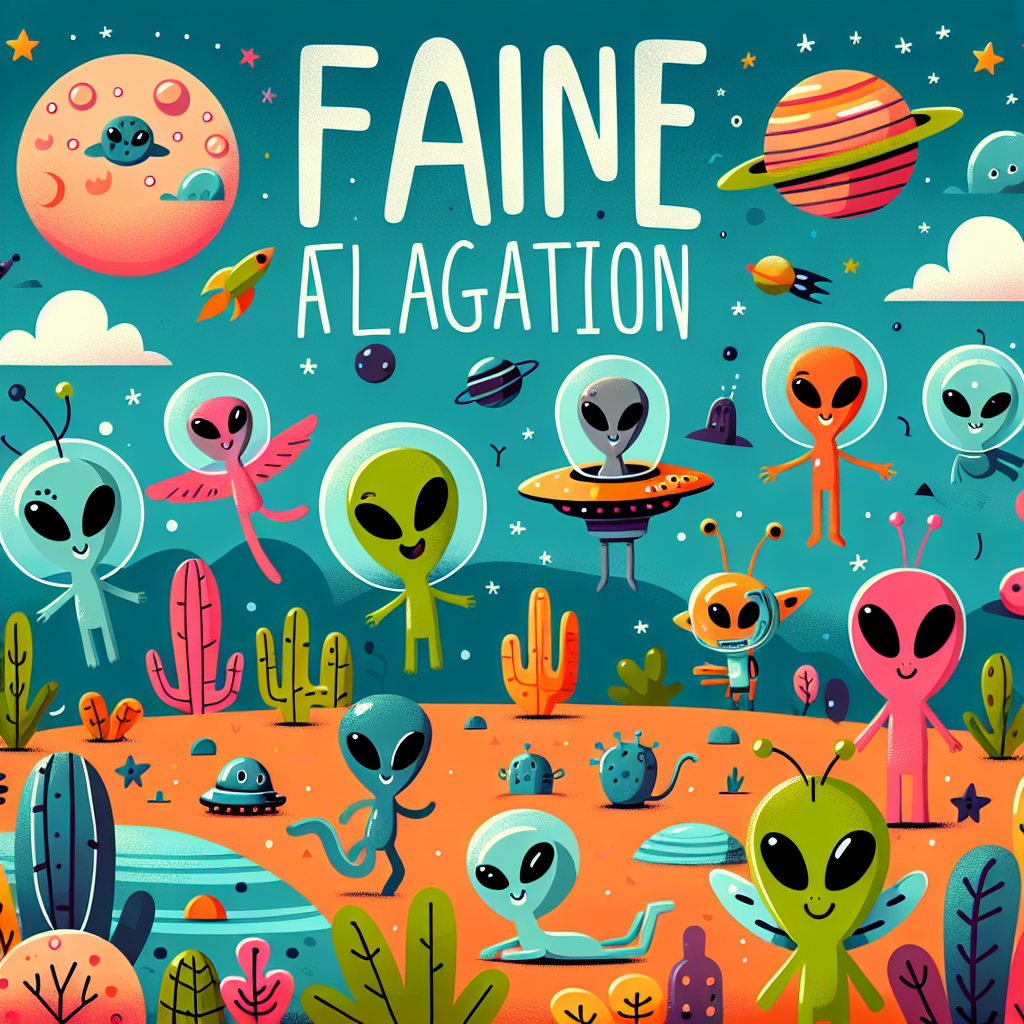 Zany Alien Antics Paint By Color